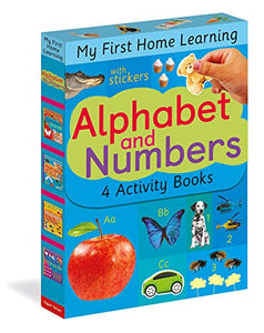 Alphabet and Numbers: 4 Activity Book Boxed Set with Stickers 