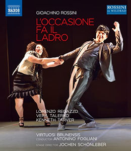 Rossini: Loccasione Fa Ladro [Patrick Kabongo; Vera Talerko; Kenneth Tarver; Lorenzo Regazzo; Antonino Fogliani] [Naxos: NBD0137V] [Blu-ray] [2021] 