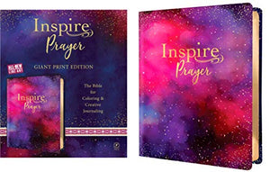 NLT Inspire PRAYER Bible Giant Print (LeatherLike, Purple) 