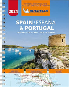 Spain & Portugal 2024 - Tourist and Motoring Atlas (A4-Spiral) 